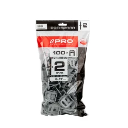 PRO SYSTEM POZIOMUJĄCY PRO-SP800 2MM KLIPSY 100 SZT WOREK