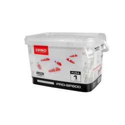 PRO SYSTEM POZIOMUJĄCY PRO-SP800 1MM KLIPSY 250 SZT WIADRO 5L