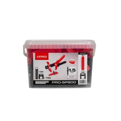 PRO SYSTEM POZIOMUJĄCY PRO-SP800 1,5MM MIX - KLIPSY/KLINY 150/50 SZT WIADRO 5L