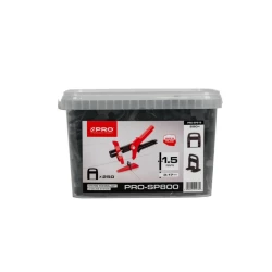 PRO SYSTEM POZIOMUJĄCY PRO-SP800 1,5MM KLIPSY 250 SZT WIADRO 5L