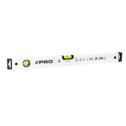 PRO Poziomnica PRO600 Plus, biała, libella 2% 60cm
