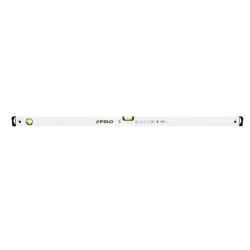 PRO Poziomnica PRO600 Plus, biała, libella 2% 120cm