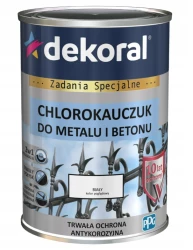 DEKORAL CHLOROKAUCZUK BIAŁY 0,9L