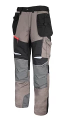 SPODNIE KHAKI-CZAR ZE WSTAWKĄ ZE STRETCHU 