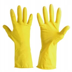 LATEX UTILITY GLOVES YELLOW SIZE 8