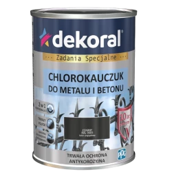 DEKORAL CHLOROKAUCZUK CZARNY 0,9L