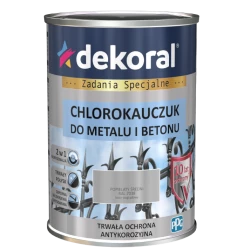 DEKORAL CHLOROKAUCZUK POPIELATY ŚREDNI 0,9L