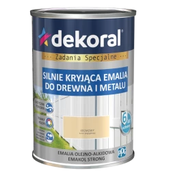 DEKORAL EMAKOL STRONG KREMOWA 0,9L