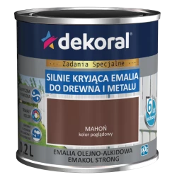 DEKORAL EMAKOL STRONG MAHOŃ RAL 8012 0,2L