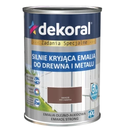 DEKORAL EMAKOL STRONG MAHOŃ RAL 8012 0,9L