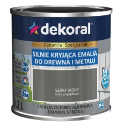 DEKORAL EMAKOL STRONG SZARY JASNY 0,2L
