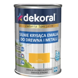 DEKORAL EMAKOL STRONG ŻÓŁTA 0,9L