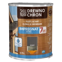 DREWNOCHRON IMPREGNAT EXTRA POWŁOKOTWÓRCZY SZARY 0,75L