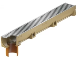 ACO Self Euroline kanał z rusztem ze st. ocynk.,króciec odpływ.Ø110mm,dł.100cm,h=10cm,polimerbeton