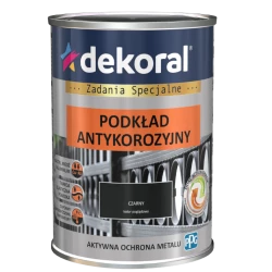 DEKORAL UNIKOR C 0,9L CZARNY RAL 9005 PODKŁAD ANTYKOROZYJNY