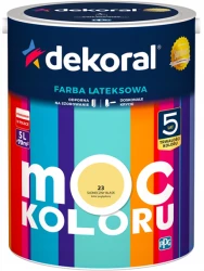 DEKORAL MOC KOLORU SŁONECZNY BLASK 5L 