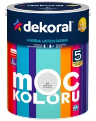 DEKORAL MOC KOLORU LEKKO SZARY 5L 
