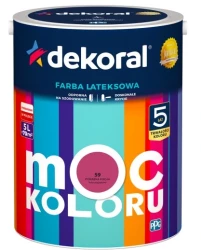 DEKORAL MOC KOLORU POWABNA FUKSJA 5L 