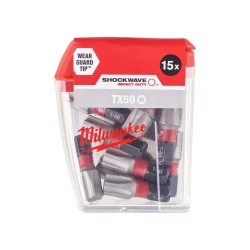 Milwaukee Bit udarowy Shockwave do śrub Torx, TX50 x 25 mm (15 szt.)