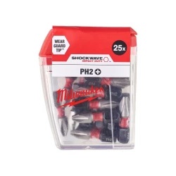 Milwaukee Bit udarowy Shockwave Impact Duty do śrub Phillips, PH2 x 25 mm (25 szt.)