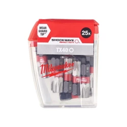 Milwaukee Bit udarowy Shockwave do śrub Torx, TX40 x 25 mm (25 szt.)
