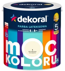 DEKORAL MOC KOLORU BITA ŚMIETANA 2,5L 