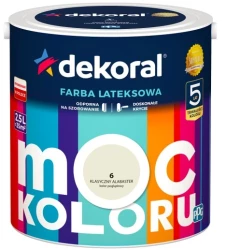 DEKORAL MOC KOLORU KLASYCZNY ALABASTER 2,5L 
