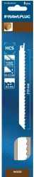 Brzeszczoty do drewna do piły szablowej, cięcie zgrubne 230 mm - blister - 5 szt.