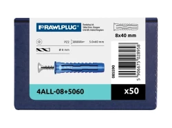 4ALL Universal pin 8x40mm with screw - carton pack - 50 pcs.