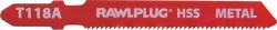 77 mm HSS 2 mm metal rip-cutting jigsaw blades - blister - 5 pcs.