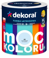 DEKORAL MOC KOLORU LODOWY BŁĘKIT 2,5L 