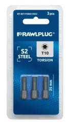 Bity Torsion Torx T10 25 mm - opakowanie plastikowe - 3 szt.