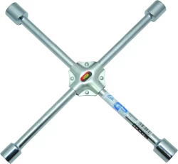 Klucz krzyżakowy do kół ze wzmocnieniem 17,19,21,22 mm