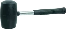 Młotek gumowy duży 0,45kg trzonek metalowy
