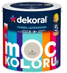 DEKORAL MOC KOLORU POPIELATY BEŻ 2,5L 