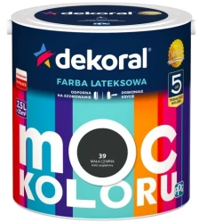 DEKORAL MOC KOLORU MAŁA CZARNA 2,5L 