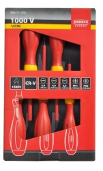 Zestaw wkrętaków izolowanych 1000V VDE 6cz - opakowanie plastikowe - 6 el.