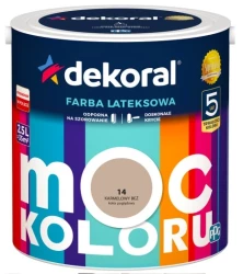 DEKORAL MOC KOLORU KARMELOWY BEŻ 2,5L 