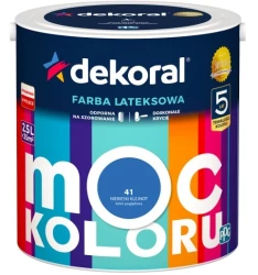 DEKORAL MOC KOLORU NIEBIESKI KLEJNOT 2,5L 