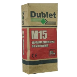 Dublet Zaprawa cementowa do murowania M15 25kg