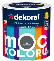 DEKORAL MOC KOLORU CIEMNY POPIELATY 2,5L 