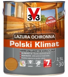 V33 Lazura ochronna 2,5L sosna skandynawska