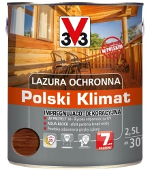 V33 Lazura ochronna 2,5L drewno egzotyczne