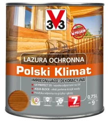 V33 Lazura ochronna 0,75L tek