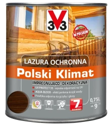 V33 Lazura ochronna 0,75L palisander