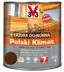 V33 Lazura ochronna 0,75L dąb złocisty