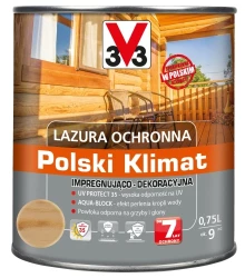 V33 Lazura ochronna 0,75L bezbarwna