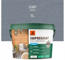 DRAGON Impregnat akrylowy do drewna 5L - szary