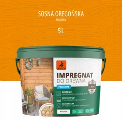DRAGON Impregnat akrylowy do drewna 5L - sosna oregońska