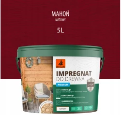 DRAGON Impregnat akrylowy do drewna 5L - mahoń
